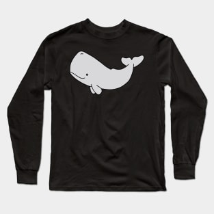 Cartoon Sperm Whale Long Sleeve T-Shirt